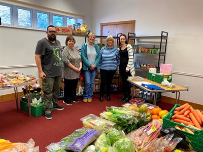 St Athan Food Pantry launch - Foodshare staff 10 January 2023